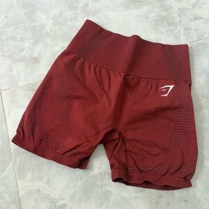 Gymshark Women's Dark Red Athletic Shorts